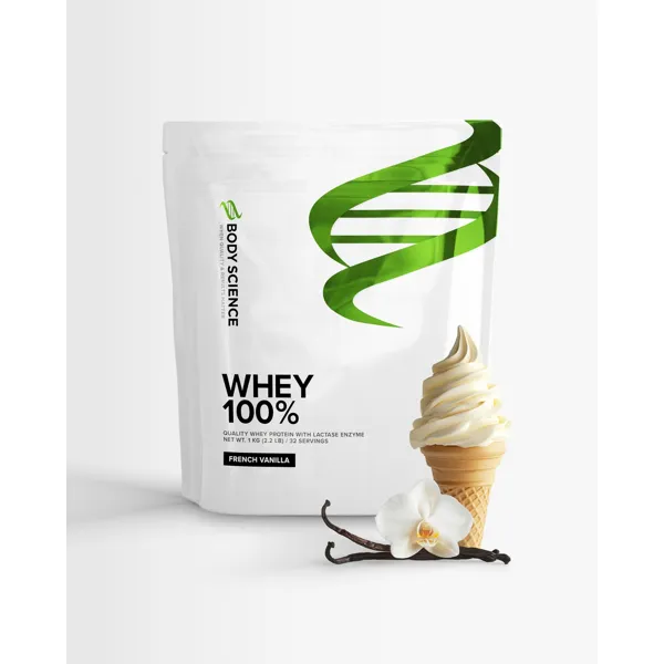 Body Science Whey 100% proteinpulver fransk vanilje
