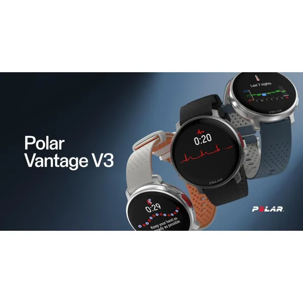 Polar Vantage V3 pulsklokke med EKG-sensor
