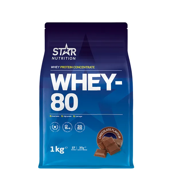 Star Nutrition Whey-80 proteinpulver sjokolade